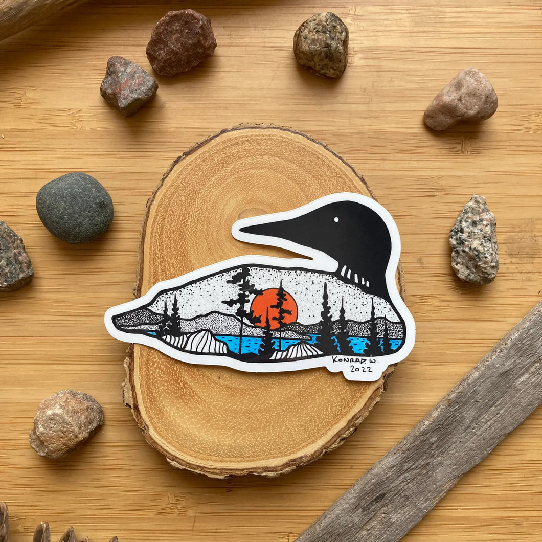 Naturally Illustrated - Loon Sticker